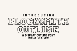 Blocksmith Outline Font