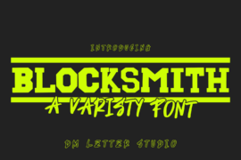 Blocksmith Regular Font