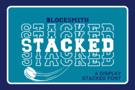 Blocksmith Stacked Font