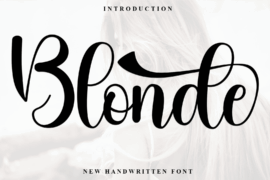 Blonde Font