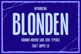 Blonden Rounded Demo Font