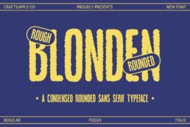 Blonden Rounded Rough Demo Font