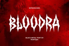 Bloodra Demo Font