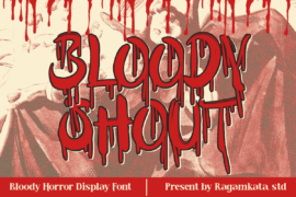 Bloody Shout DEMO Font
