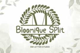 Bloomique Split Font