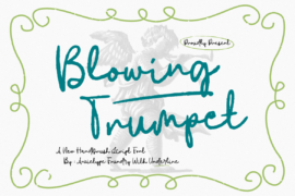 Blowing Trumpet Font