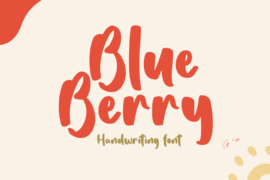 Blue Berry PERSONAL Font