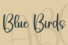 Blue Birds Font