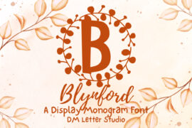 Blynford Monogram Font