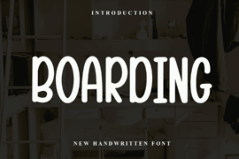 Boarding Font