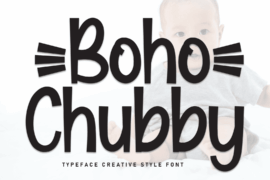 Boho Chubby Font