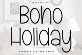 Boho Holiday Font