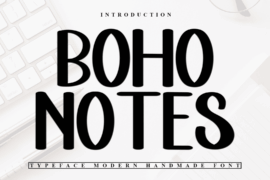 Boho Notes Font