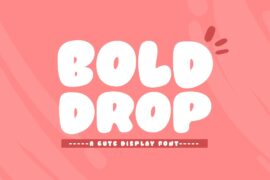 Bold Drop Font