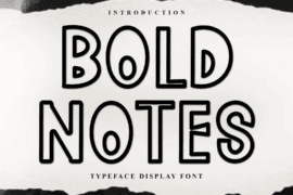 Bold Notes Font