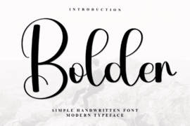 Bolder Font
