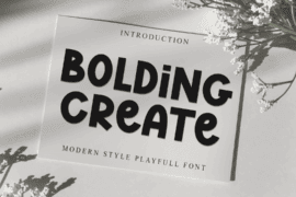 Bolding Create Font