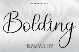 Bolding Font