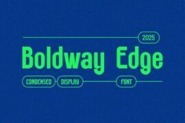 BoldwayEdge Font