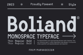 Boliand Font Family