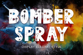 Bomber Spray Font