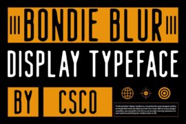 Bondie Blur Demo Font