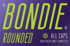 Bondie Rounded Demo Font