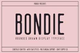 Bondie Rounded Drawn Demo Font