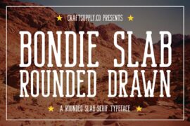 Bondie Slab Rounded Drawn Demo Font