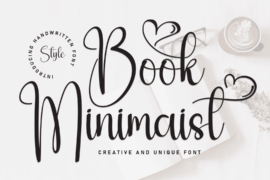 Book Minimalist Font