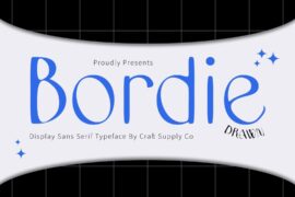 Bordie Drawn Demo Font