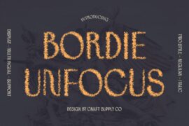Bordie Unfocus Demo Font