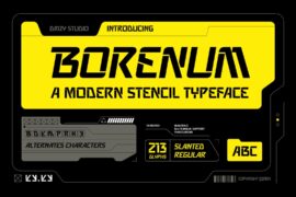 Borenum Demo Font