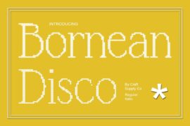 Bornean Disco Demo Font