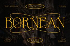 Bornean Rough Demo Font