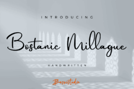 Bostanic Millague Font