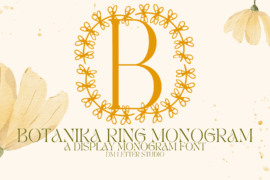Botanika Ring Monogram Font
