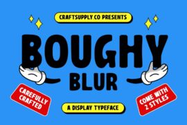 Boughy Blur Demo Font