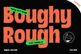 Boughy Rough Demo Font