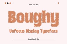 Boughy Unfocus Demo Font