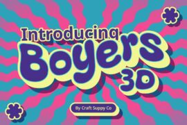 Boyers 3D Demo Font