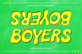 Boyers Blur Demo Font