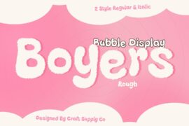 Boyers Rough Demo Font