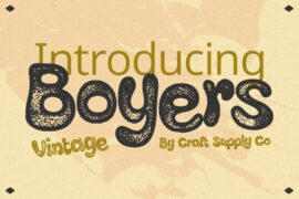Boyers Vintage Demo Font