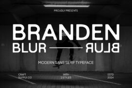 Branden Blur Demo Font