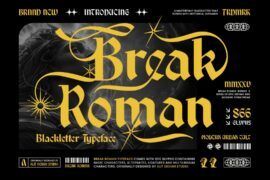 Break Roman Font