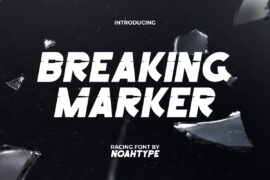 Breaking Marker Demo Font