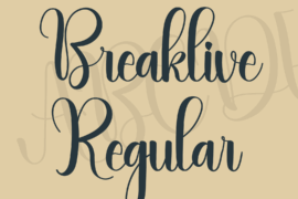 Breaklive Font