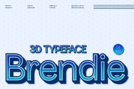 Brendie Extrude Right Demo Font