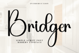 Bridger Signature Font